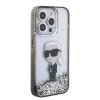 Karl Lagerfeld KLHCP15LLKKNSK iPhone 15 Pro 6.1 transparent hardcase Liquid Glitter Ikonik